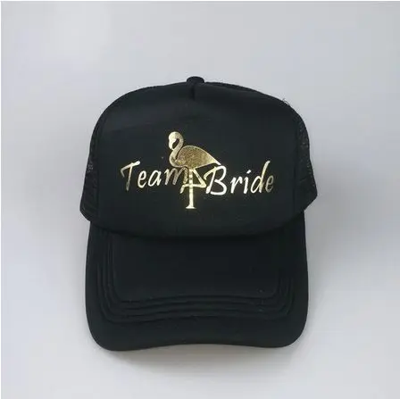 Casquette Flamant Rose Couleur Or et Noir