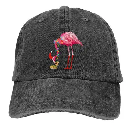 Casquette Flamant Rose de Noël