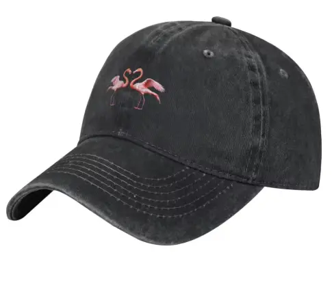 Casquette Flamant Rose Duo Noir