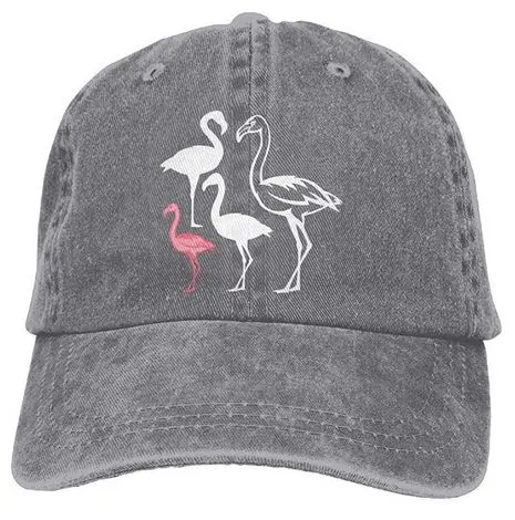 Casquette Flamant Rose Famille Gris