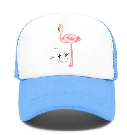 Casquette Flamant Rose HipHop Bleu