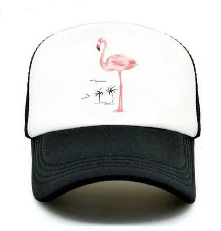 Casquette Flamant Rose HipHop Noir
