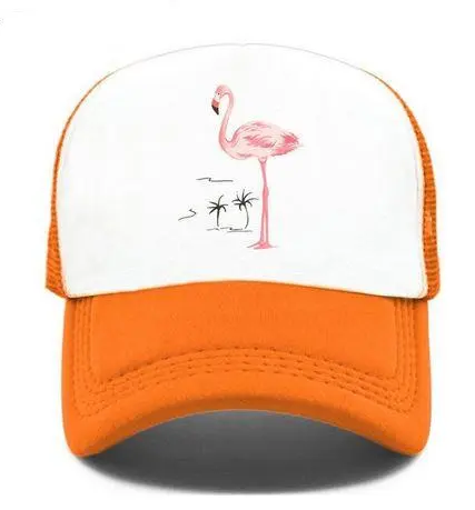 Casquette Flamant Rose HipHop Orange