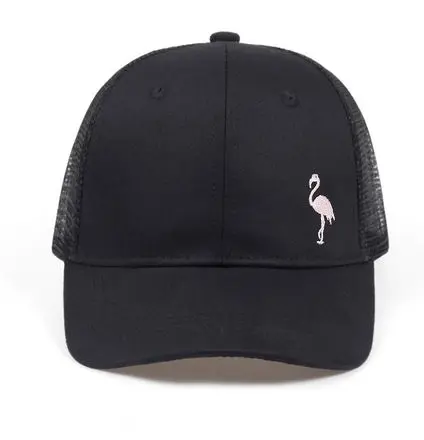 Casquette Flamant Rose Mixte Noir