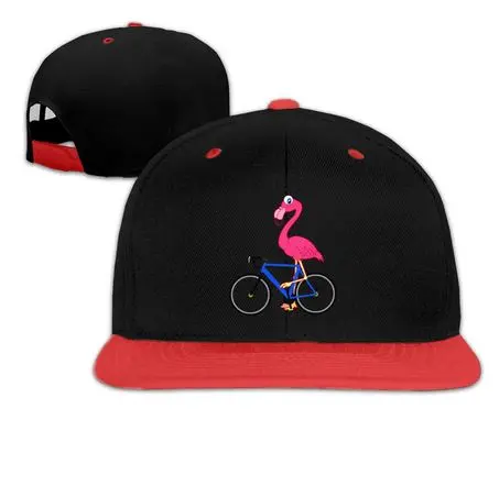 Casquette Flamant Rose Vélo Bi-Noir