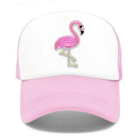 Casquette Rose avec Flamant Rose
