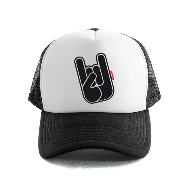 Casquette Trucker OH YEAHHH "Metal Horns" Black&White