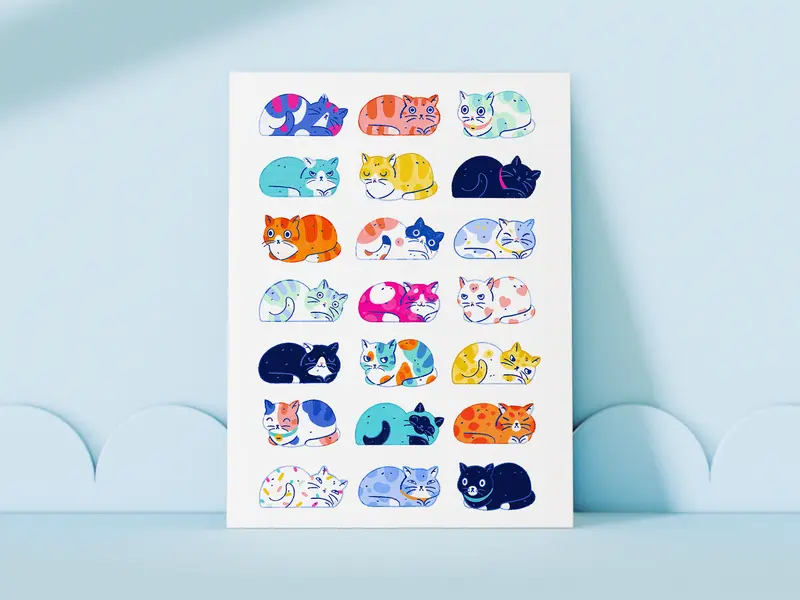 Cats Print