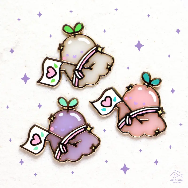 Celebrating Love - Sprout Ghostie Enamel Pin
