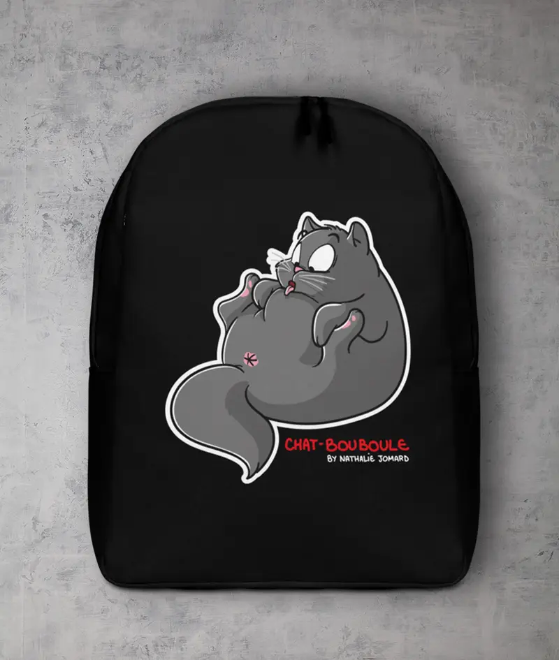 Chat-Bouboule by Nathalie Jomard - Sac à dos minimaliste