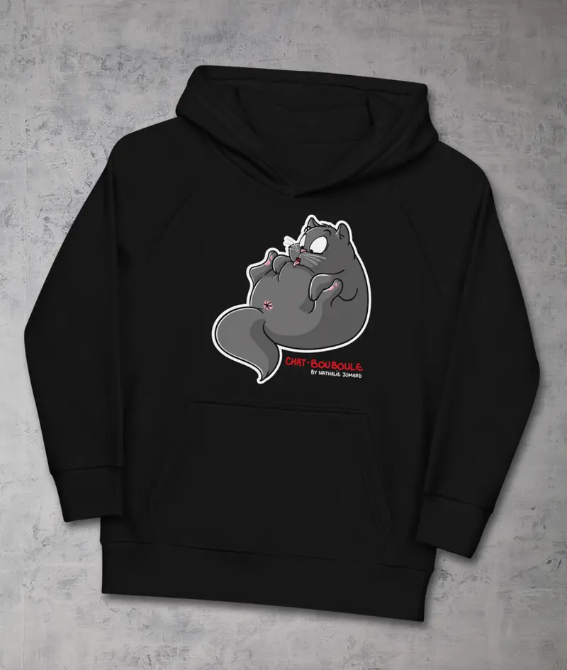 Chat-Bouboule by Nathalie Jomard - Sweat à capuche écologique pour enfants