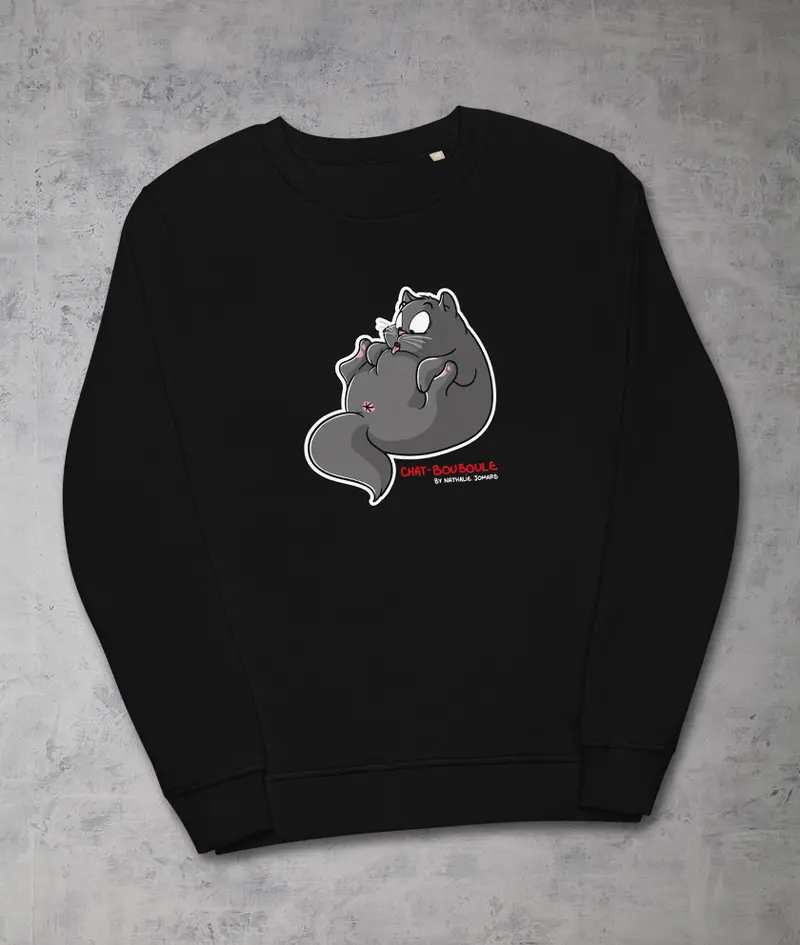 Chat-Bouboule by Nathalie Jomard - Sweat écologique unisexe