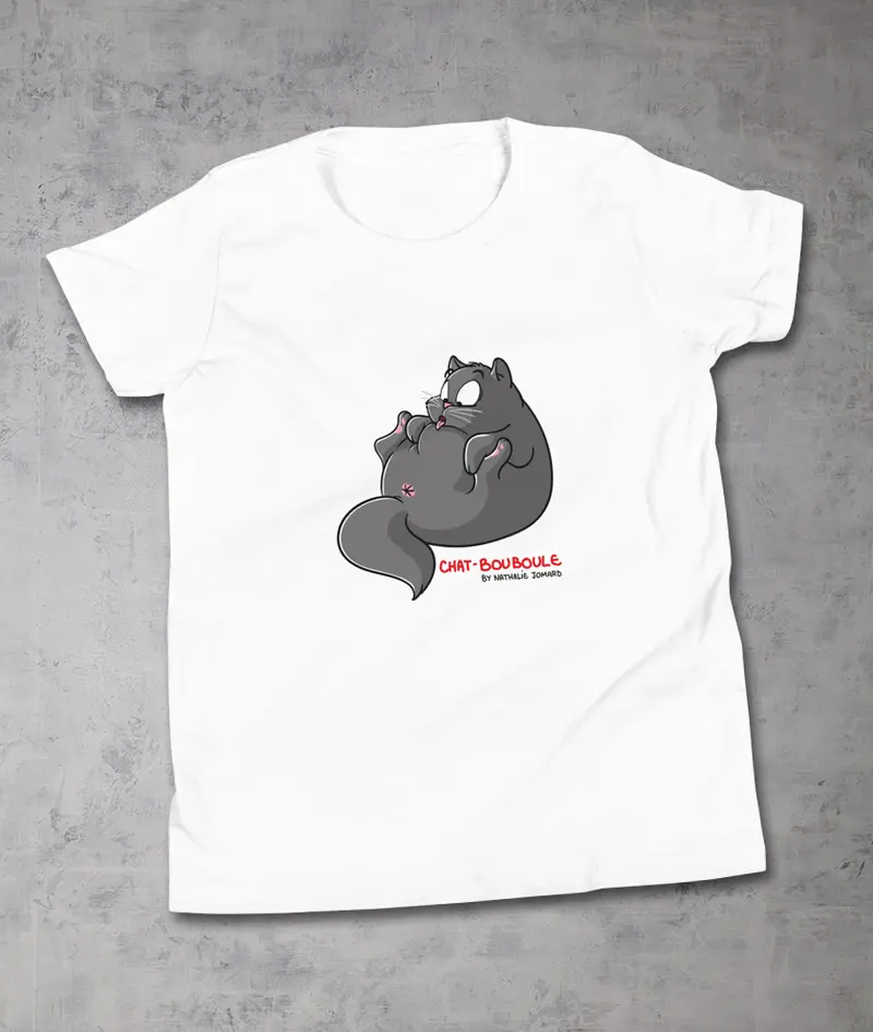 Chat-Bouboule by Nathalie Jomard -T-shirt premium pour enfants