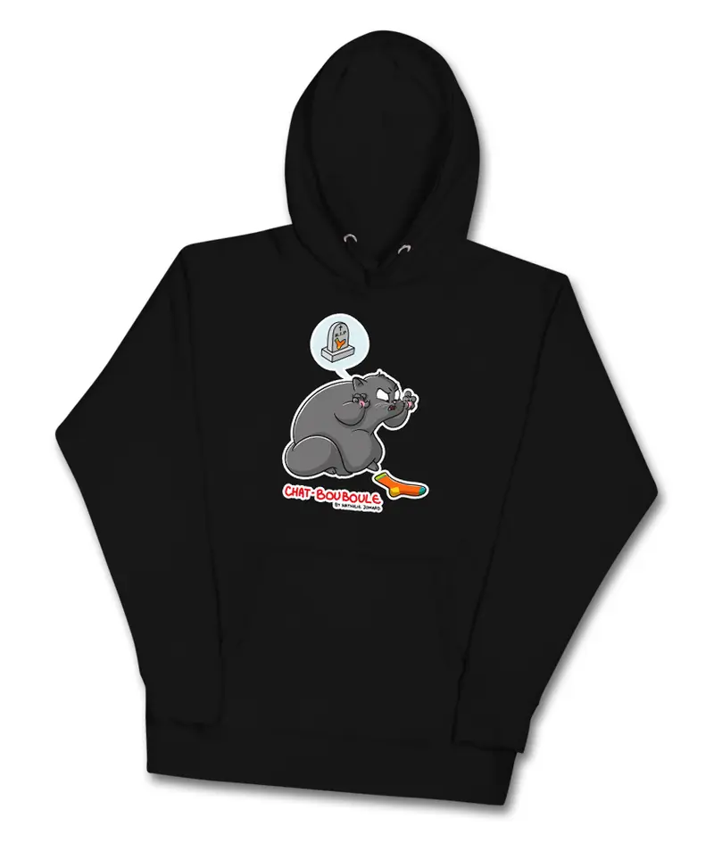 Chat-Bouboule #Féroce by Nathalie Jomard - Sweat à Capuche premium unisexe