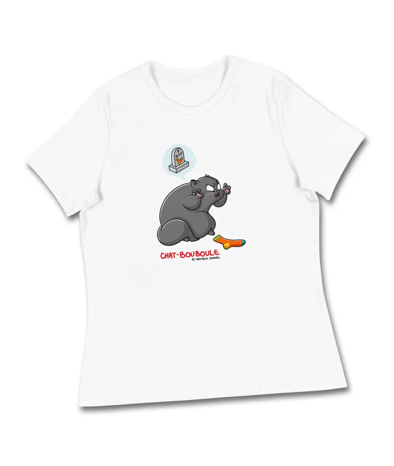Chat-Bouboule #Féroce by Nathalie Jomard - T-shirt décontracté pour Femme