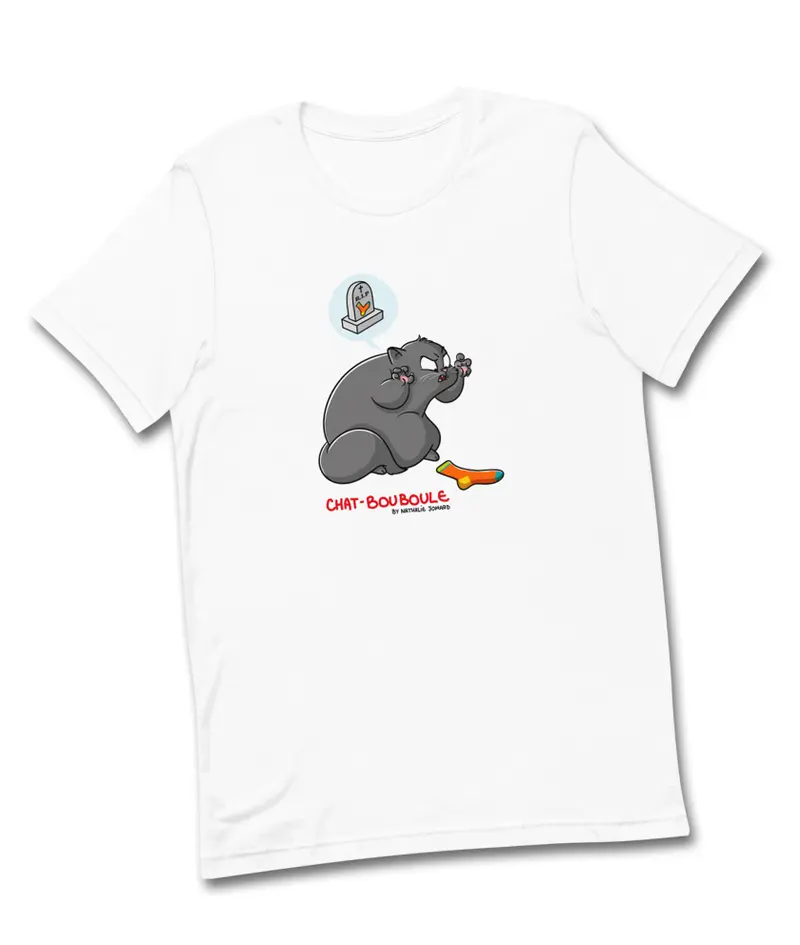 Chat-Bouboule #Féroce by Nathalie Jomard - T-shirt premium unisexe à col rond
