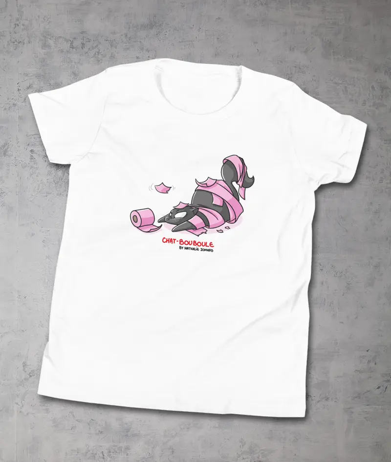 Chat-Bouboule Prédateur discount by Nathalie Jomard - T-shirt premium à col rond pour Enfant