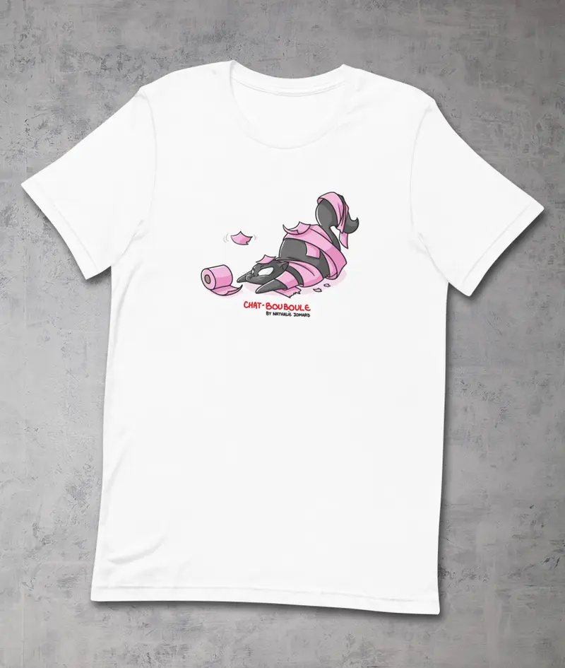 Chat-Bouboule Prédateur discount by Nathalie Jomard - T-shirt premium unisexe à col rond