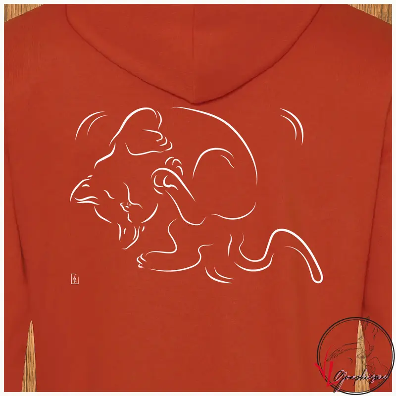 Chat sur le dos confiance Sweat-Shirt