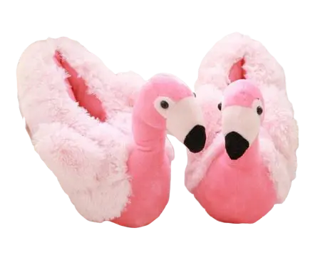 Chaussons Flamant Rose Hiver