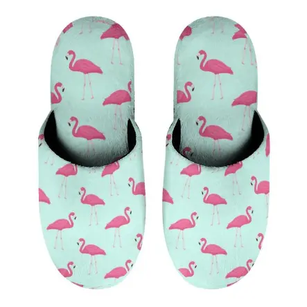Chaussons Flamant Rose Menthe