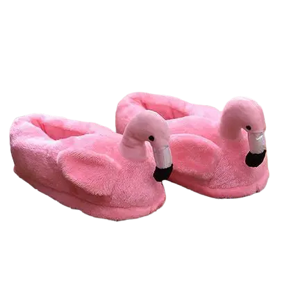 Chaussons Flamant Rose Pastel