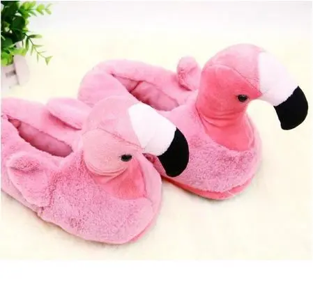 Chaussons Flamant Rose Taille Unique