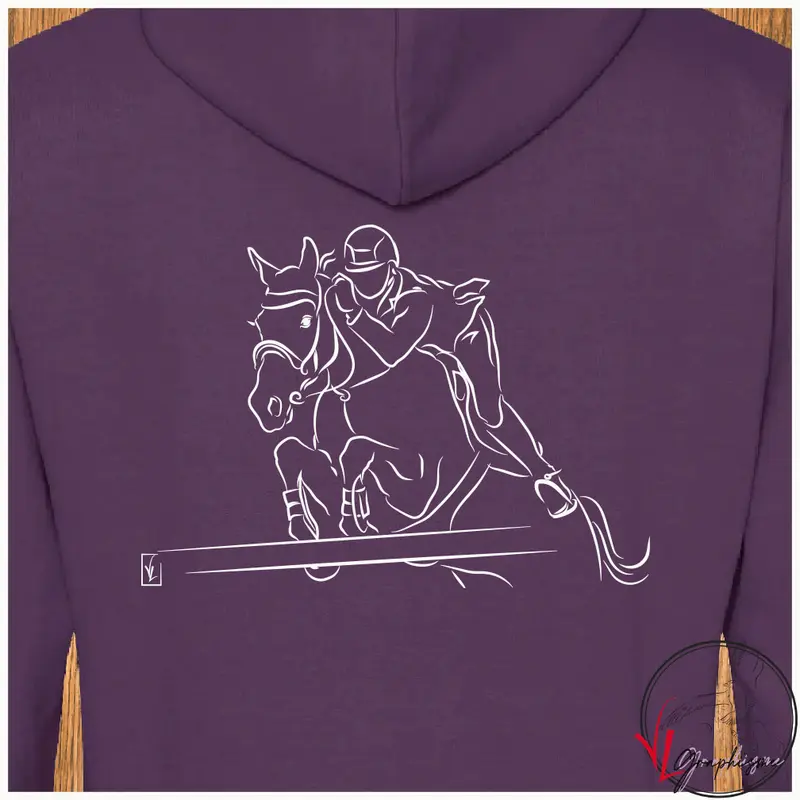 Cheval Equitation Saut obstacle Sweat-Shirt