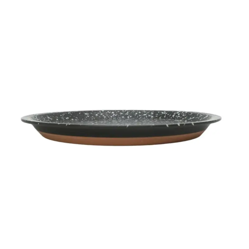 CHIPS PLATE L - splash black-white