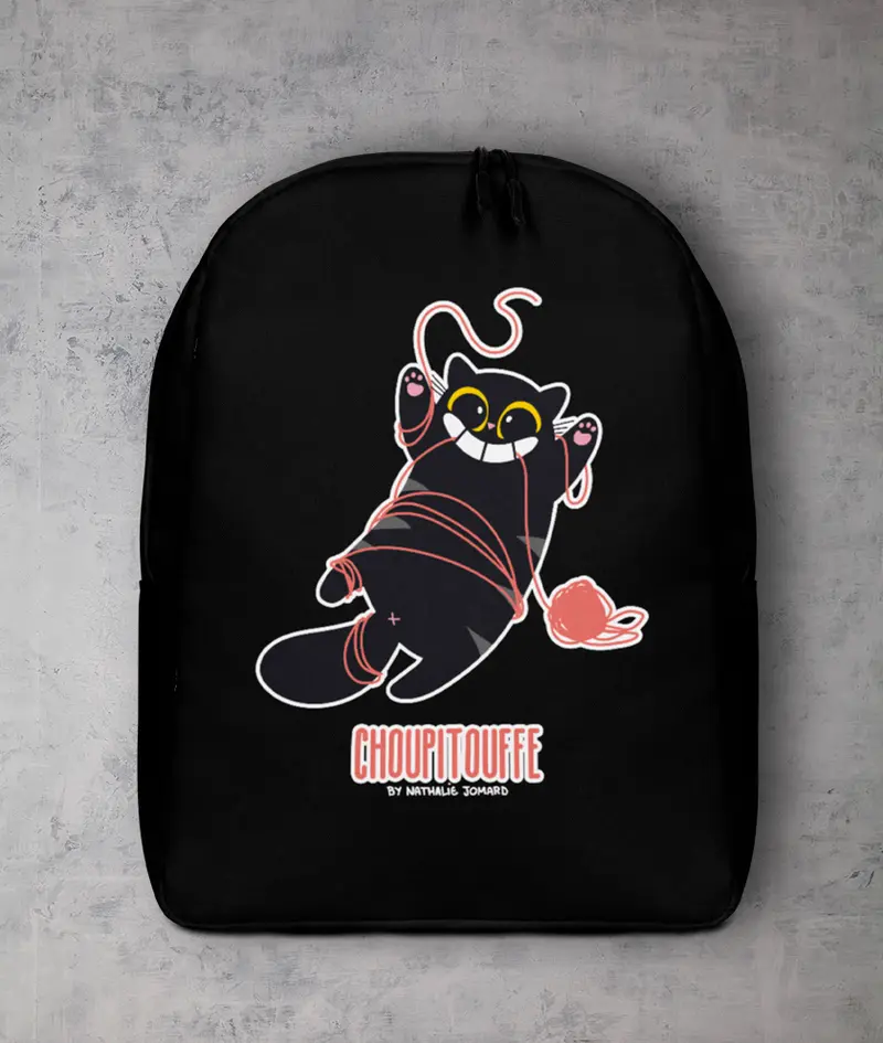 Choupitouffe pelote party by Nathalie Jomard - Sac à dos minimaliste
