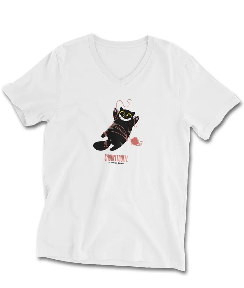 Choupitouffe pelote party by Nathalie Jomard - T-shirt Unisexe à Col V