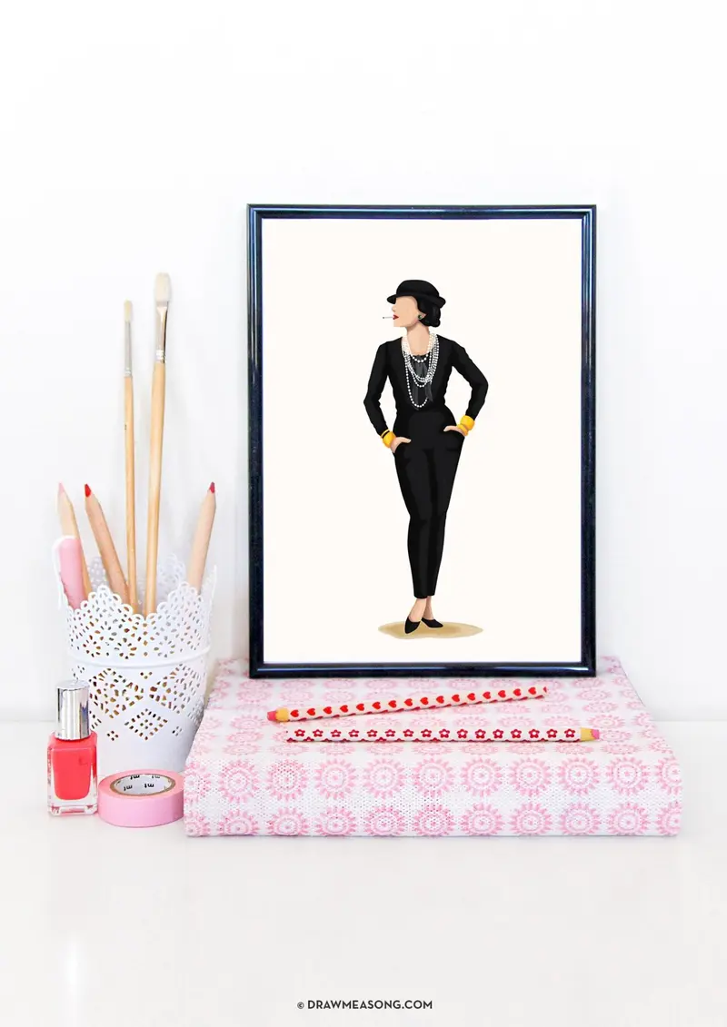 Coco Chanel Art Print