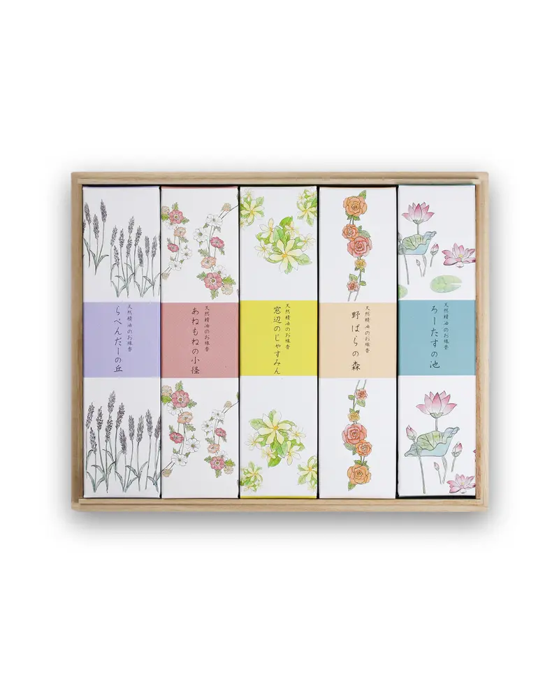 Coffret encens aux huiles essentielles