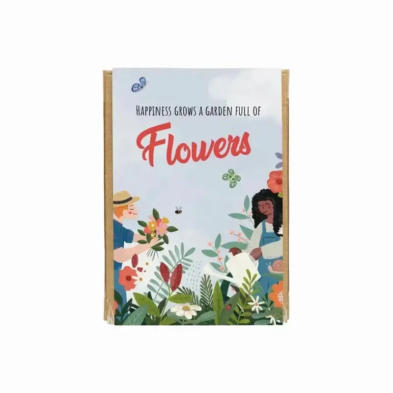Coffret mini de 4 bombes de graines - Flowers