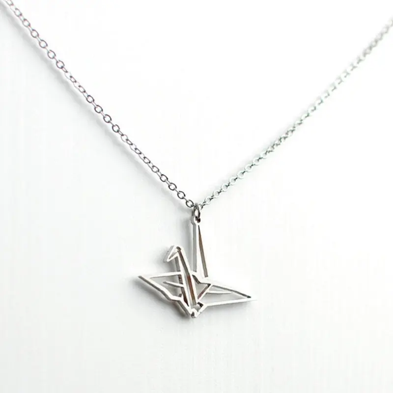 Collar Japonés Grulla Plata