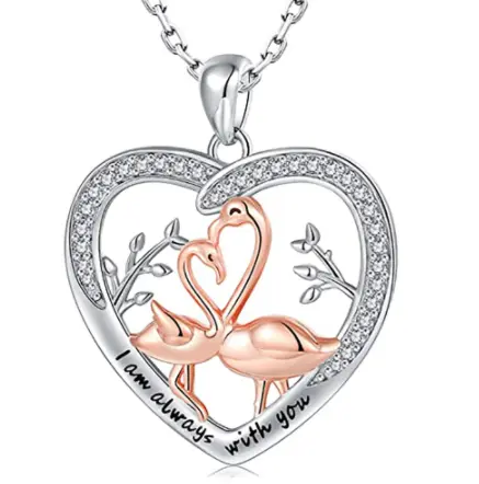 Collier avec Flamant Rose