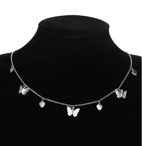Collier Cœur Papillon
