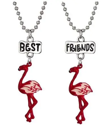 Collier Flamant Rose Best Friends