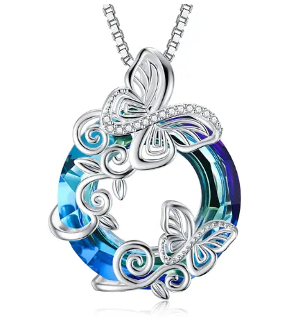 Collier Papillon Anneau