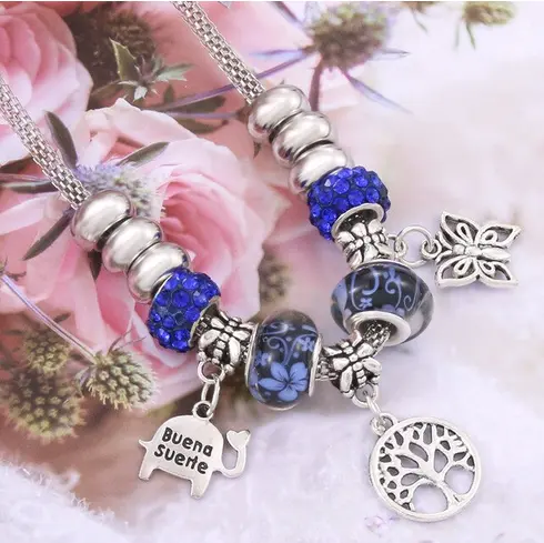 Collier Papillon Arbre de Vie Femme