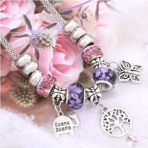 Collier Papillon Arbre de Vie Fille