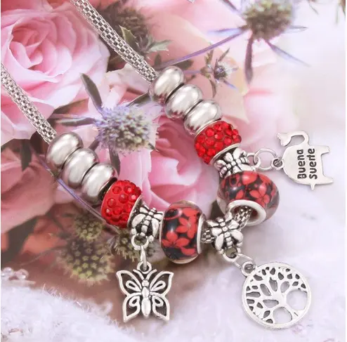 Collier Papillon Arbre de Vie