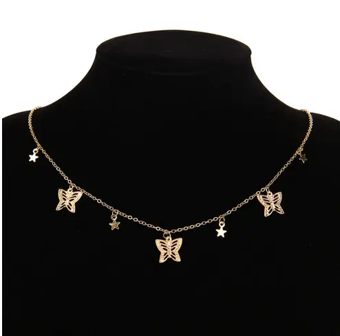 Collier Papillon Chaîne