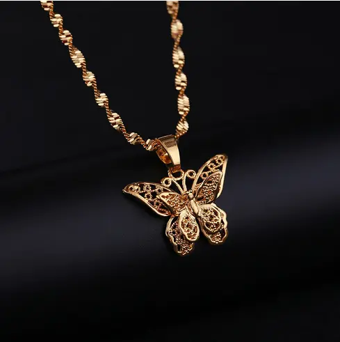 Collier Papillon Doré