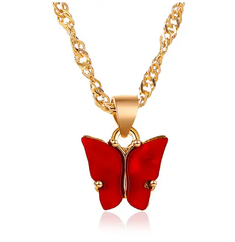 Collier Papillon Fille
