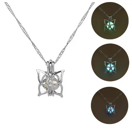 Collier Papillon Lumineux