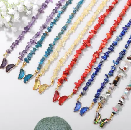 Collier Papillon Quartz