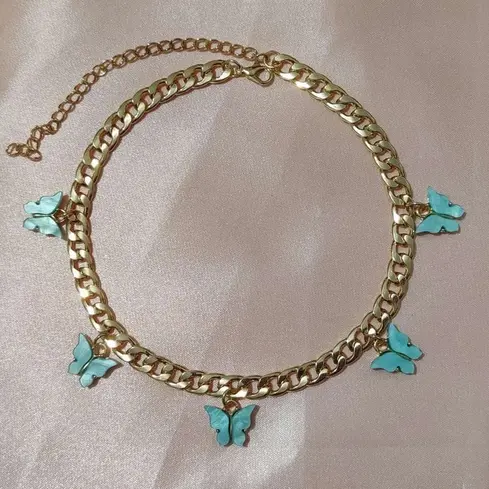 Collier Papillon Vintage