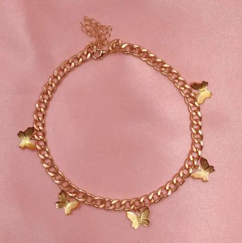 Collier Vintage Papillon Doré