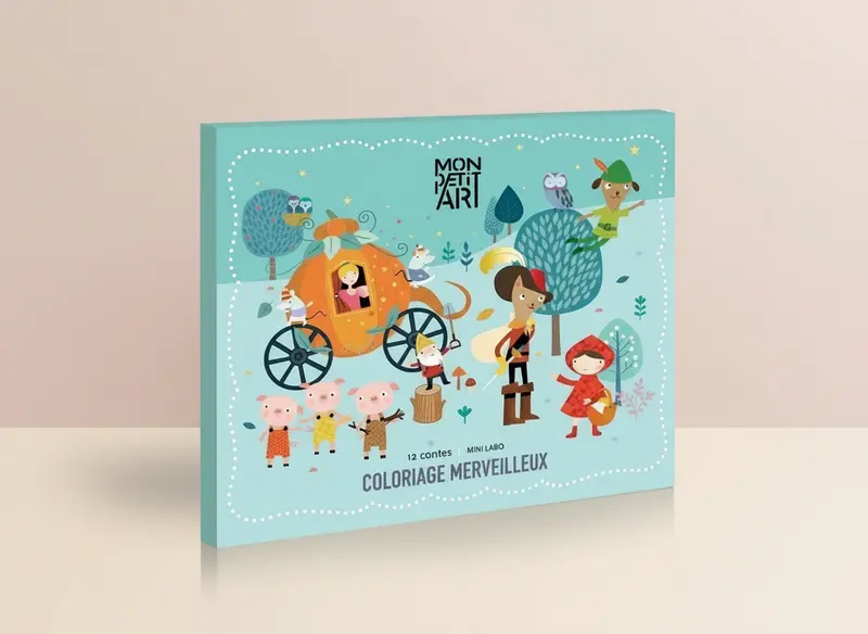 COLORIAGE MERVEILLEUX - 12 contes à colorier